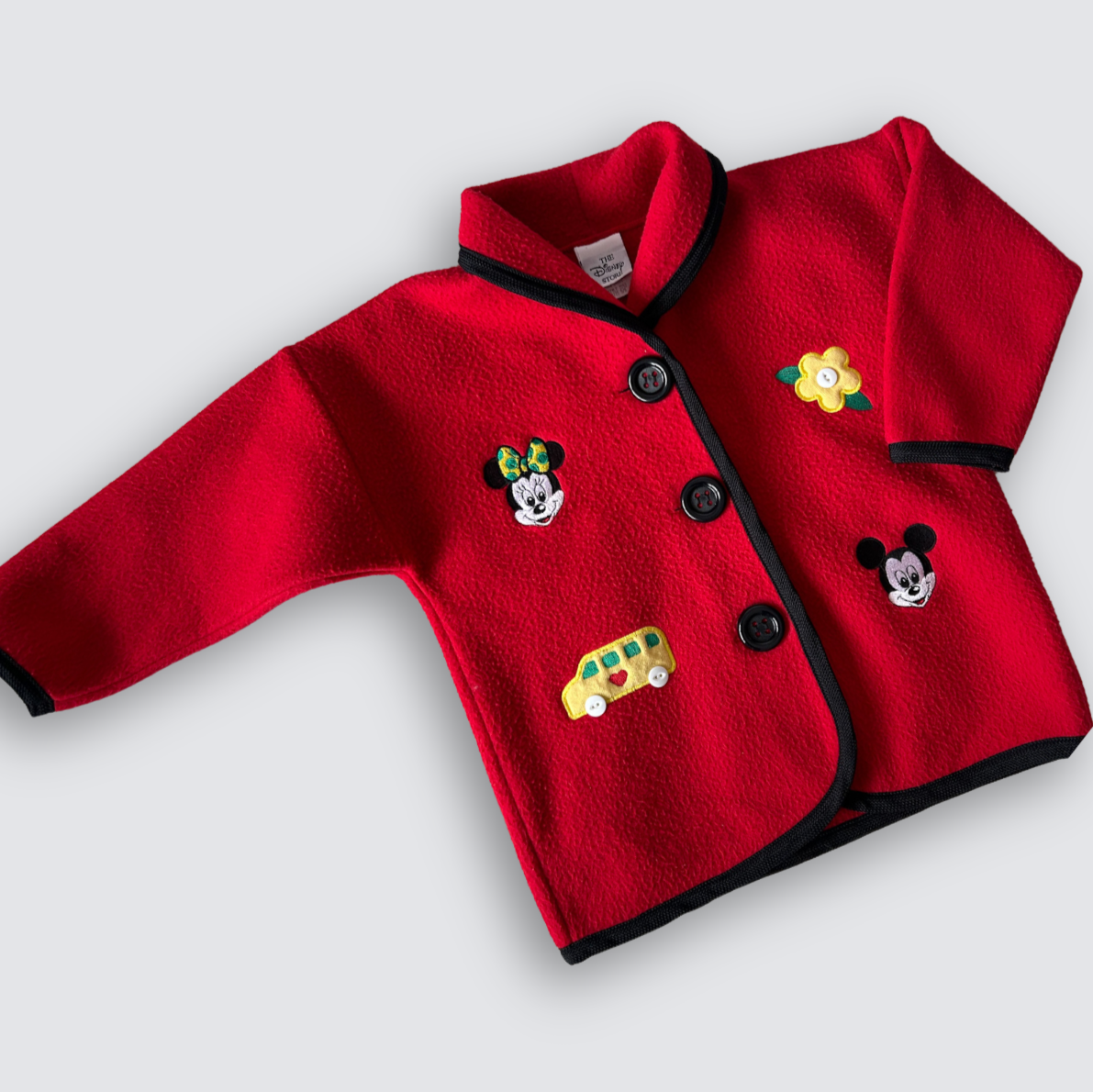 Vintage Mickey & Minnie Fleece Jacket, approx 5-6+ years