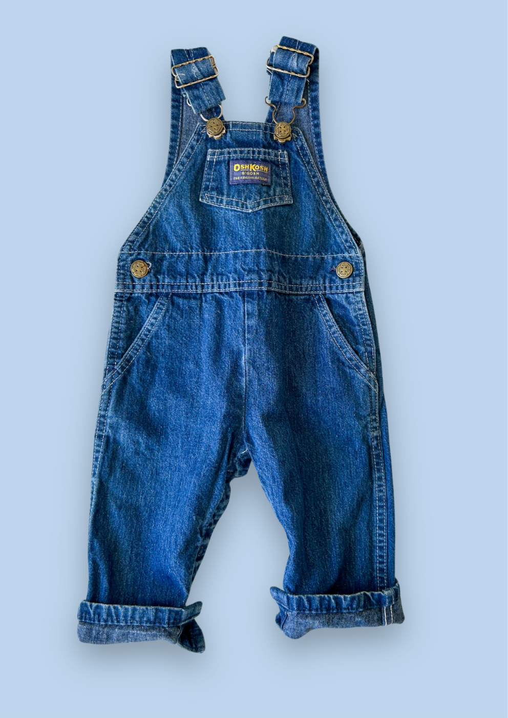 Vintage OshKosh Denim Dungarees, approx 18 months