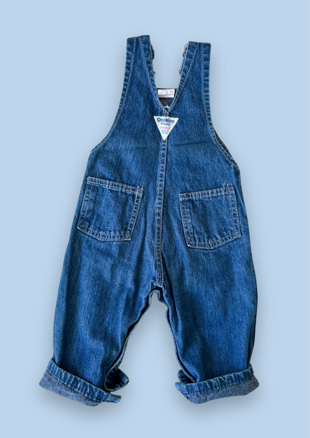 Vintage OshKosh Denim Dungarees, approx 18 months