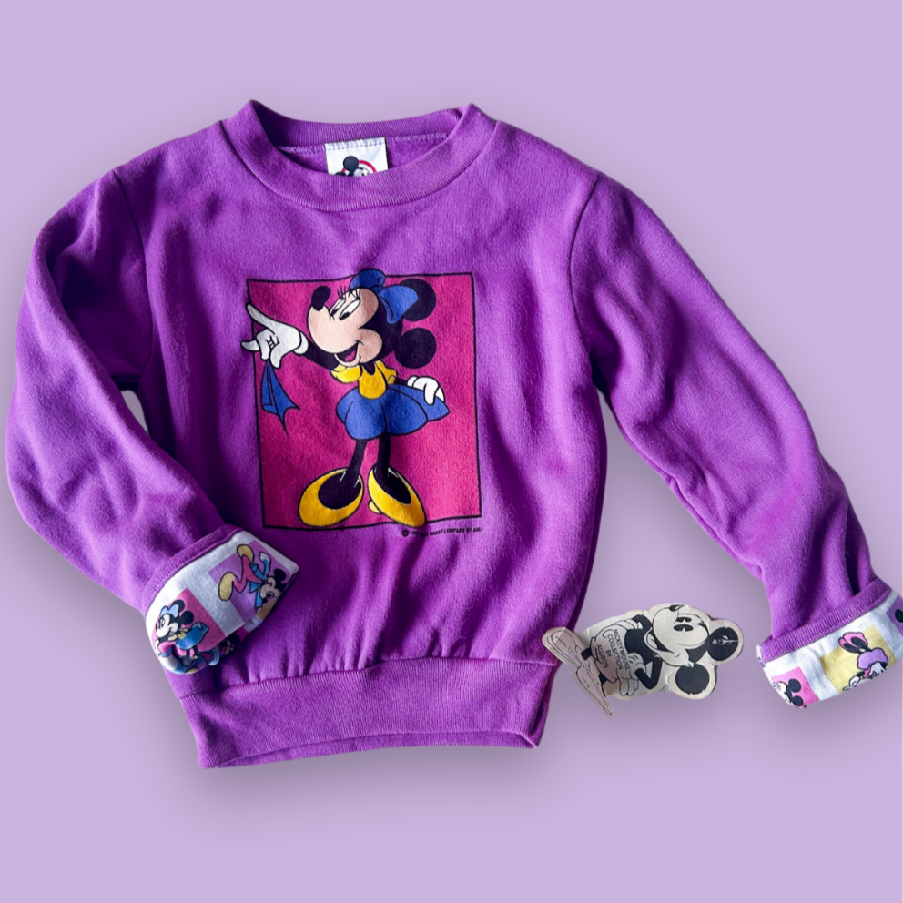 Vintage Disney Minnie Mouse Sweatshirt, approx 4-6 years