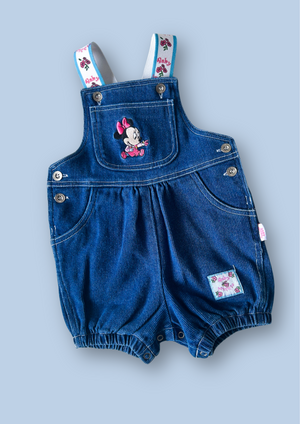 Vintage Baby Minnie Short Dungarees, approx 1-2 years