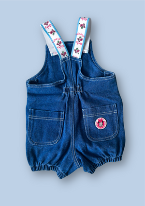 Vintage Baby Minnie Short Dungarees, approx 1-2 years