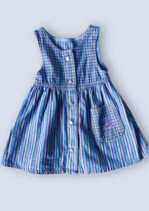 Vintage Lee Stripe Denim Dress, approx 3 years