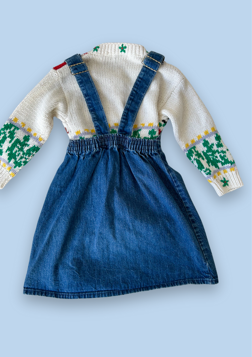 Vintage OshKosh Dungaree Style Dress, approx 6 years