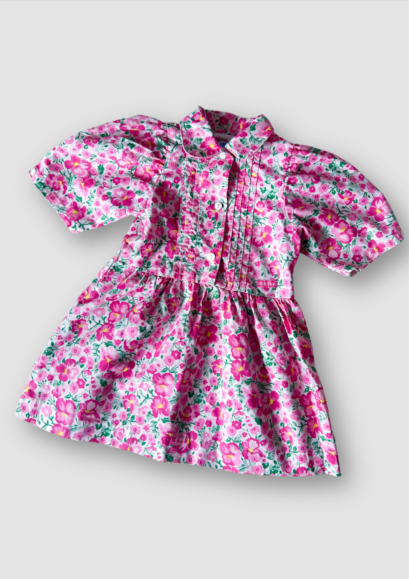 Vintage OshKosh Floral Dress, approx 3 years