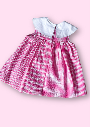 Vintage Strawberry Collar Dress, approx 2-3 years