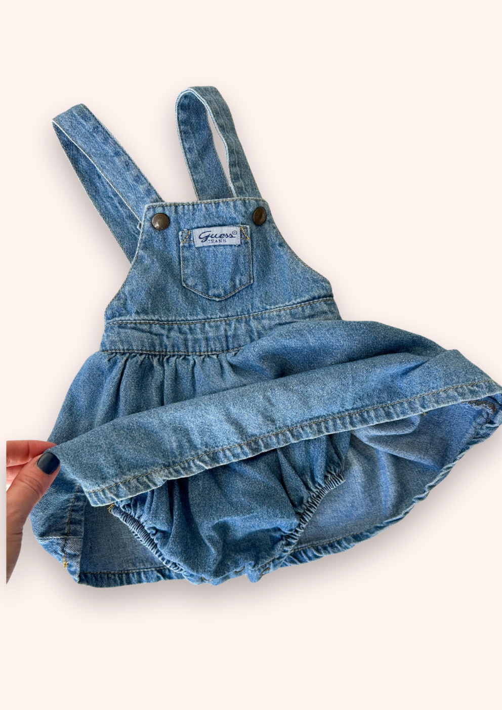 Vintage Guess Denim Dress/Romper, approx 9-12 months