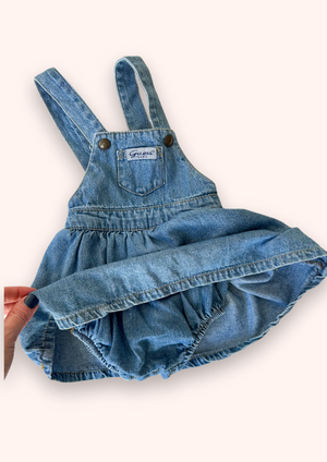 Vintage Guess Denim Dress/Romper, approx 9-12 months