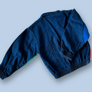 Vintage Denim Bomber Jacket, approx 12-18 months