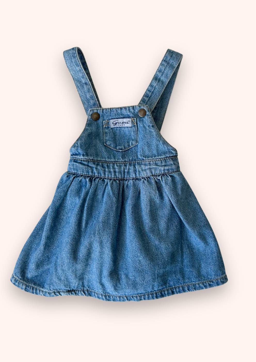 Vintage Guess Denim Dress/Romper, approx 9-12 months