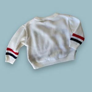 Vintage Transport Cardigan, approx 6-12 months