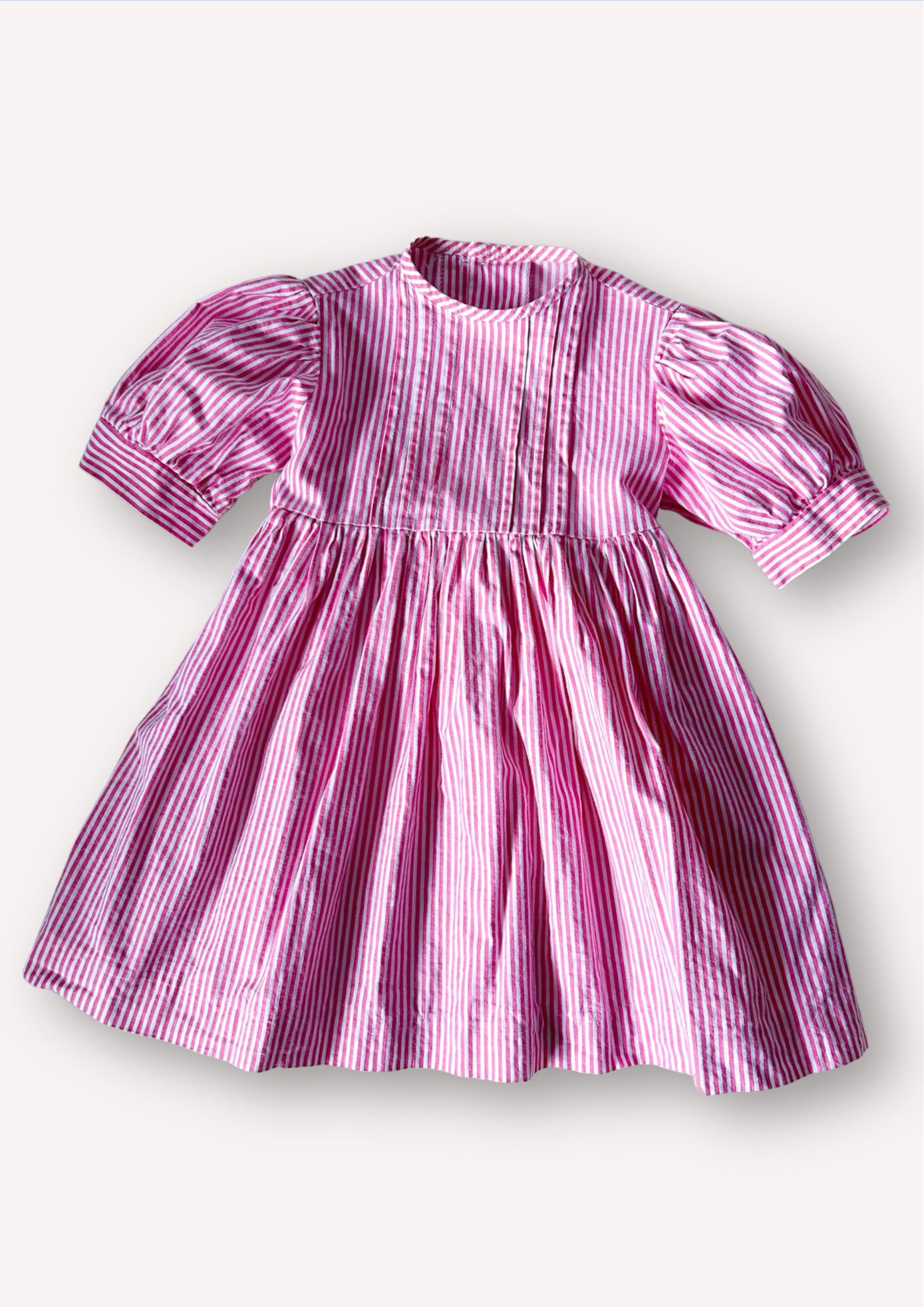 Vintage Handmade Candy Stripe Dress, approx 2-3 years