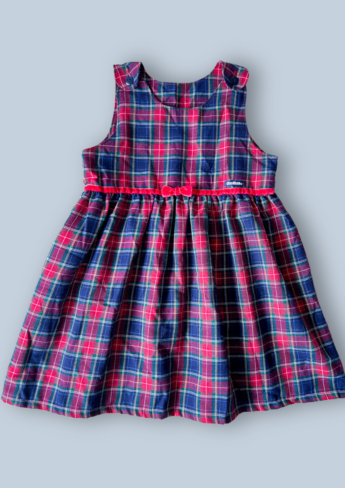 Vintage OshKosh Check Dress, approx 4-5 years