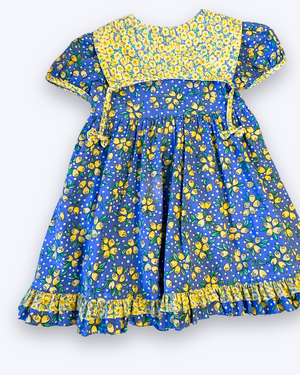 Vintage Statement Collar Dress, approx 4 yrs (see description)